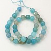 Natural Agate Beads Strands X-G-E054-6mm-16-2