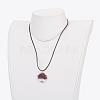 Cowhide Leather Cord Pendant Necklaces NJEW-JN01983-5