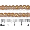 Frosted Transparent Glass Bead Strands GLAA-P065-6mm-02-3
