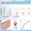 SUNNYCLUE 80Pcs 4 Colors Eco-Friendly Plastic Earring Hooks STAS-SC0004-44-2