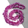 Electroplate Glass Beads Strands GLAA-P062-B08-2