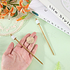 2Pcs Brass Hair Sticks OHAR-WR00003-3