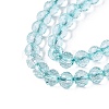 Dyed Transparent Crackle Glass Beads Strands GLAA-Q108-01A-A04-3