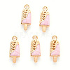 Alloy Enamel Pendants ENAM-R059-05A-RS-1