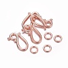 Alloy Hook and Eye Clasps LF1277Y-RG-NR-1