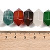Natural Mixed Stone Double Terminated Point Beads Strands G-T142-97-5