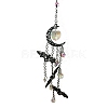 Halloween Bat & Moon Alloy Hanging Ornaments PW-WG17574-01-1