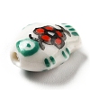 Handmade Printed Porcelain Beads PORC-F005-03-3