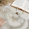 28Pcs 2 Styles Angel with Flower Plastic Imitation Pearl Charm Bracelets BJEW-GO0001-40-4