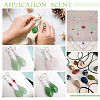 Gemstone Teardrop Pendant Decoration HJEW-AB00408-6