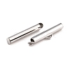 Non-Tarnish 304 Stainless Steel Slide On End Clasp Tubes STAS-C044-08C-P-3