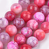 Dyed Natural Agate Beads Strands X-G-T109-8mm-04-1