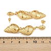 304 Stainless Steel Dangle Stud Earrings EJEW-P325-05H-G-5