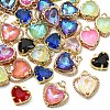 10Pcs Golden Tone Brass Charms KK-YW0003-72-2