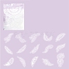 15 Patterns Translucent Parchment Paper Scrapbook Paper Pads DIY-H170-01D-2