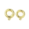 Brass Spring Gate Rings KK-B089-12A-G-1