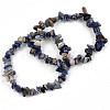 Unisex Chip Natural Sodalite Beaded Stretch Bracelets BJEW-S143-21-7