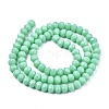 Opaque Solid Color Glass Beads Strands X1-EGLA-A034-P4mm-D14-2