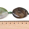 Natural Banded Agate Beads Strands G-P605-L02-04-3