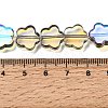 Electroplated Transparent Glass Beads Strands GL-CBA98F0-07E-4