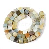 Natural Flower Amazonite Beads Strands G-T139-6x6-31A-2