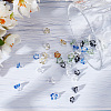 40Pcs 5 Colors High Borosilicate Glass Beads GLAA-FG0001-09-4