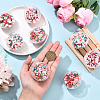 8Pcs 4 Styles Transparent Plastic & Handmade Polymer Clay Big Pendants PALLOY-YW00096-3
