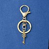 304 Stainless Steel Initial Letter Key Charm Keychains KEYC-YW00004-13-2