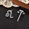 925 Sterling Silver Stud Earrings EJEW-K303-01S-07-2