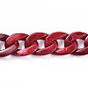 Acrylic Curb Chains X-AJEW-JB00505-02-2