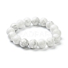 Natural Howlite Beaded Stretch Bracelets BJEW-D446-C-03-5