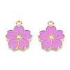 Alloy Enamel Pendants X-ENAM-S121-115H-3