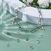 10Pcs Stainless Steel Push Gate Snap Keychain Clasp Findings FIND-HS0001-70-5
