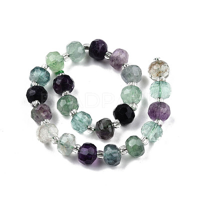 Natural Fluorite Beads Strands G-N327-08U-1