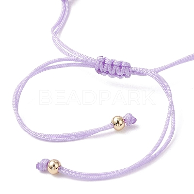 Flower Glass Seed Beads & Natural Agate Beaded Bracelets BJEW-MZ00222-02-1