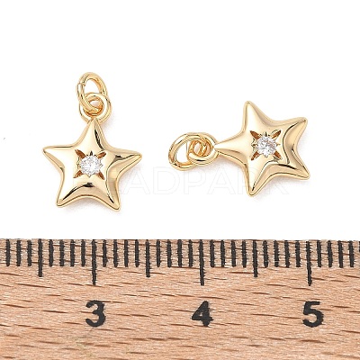 SHEGRACE Brass Clear Cubic Zirconia Pendants XGRQ3K091-526G-1