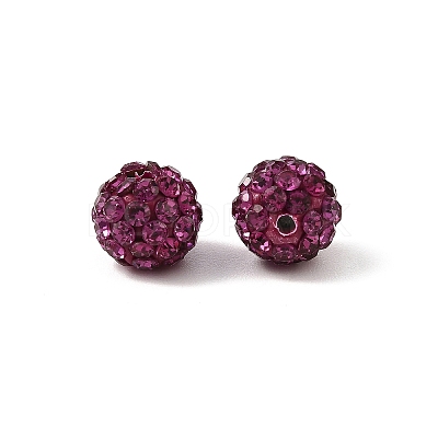 Polymer Clay Rhinestone Beads RB-H284-8MM-502-1