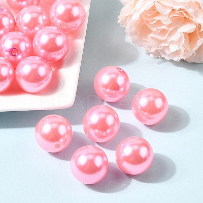ABS Plastic Imitation Pearl Round Beads SACR-S074-20mm-A75-1
