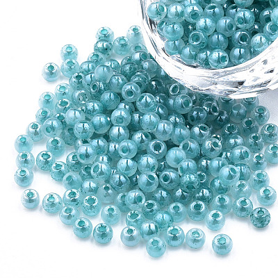 6/0 Imitation Jade Glass Seed Beads X1-SEED-N004-006-20-1