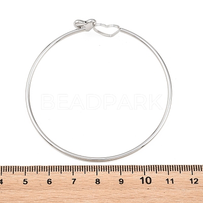 304 Stainless Steel Bangles for Women BJEW-N040-01B-P-1