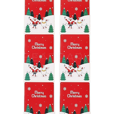 200Pcs Christmas Theme Paper Self-Adhesive Stickers DIY-M070-02T-1