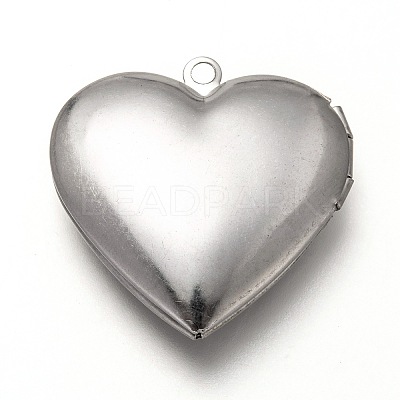 Non-Tarnish 316 Stainless Steel Locket Pendants X-STAS-P268-01B-P-1