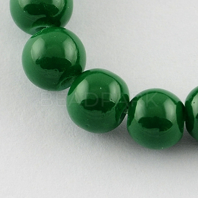 Painted Glass Bead Strands DGLA-S071-8mm-19-1