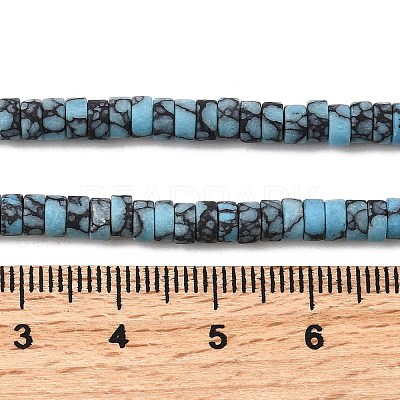 Dyed Synthetic Turquoise Beads Strands G-Z089-A04-S-1