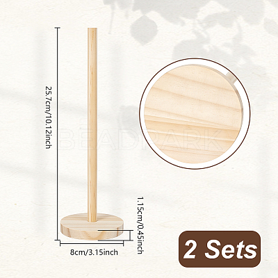 Wood Scrunchie Holders ODIS-WH0001-88A-1