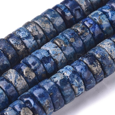 Natural African Pyrite Beads Strands G-D0006-E01-C-02-1