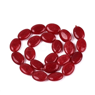 Dyed Natural White Jade Beads Strands G-N370-01A-10-1