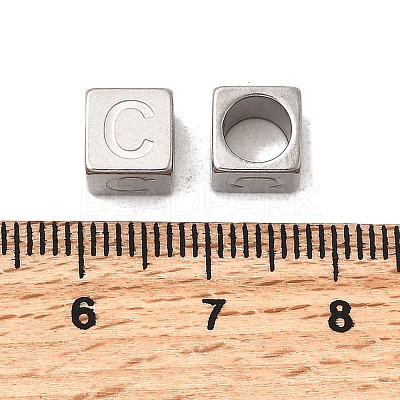 304 Stainless Steel European Beads STAS-D382-02C-P-1