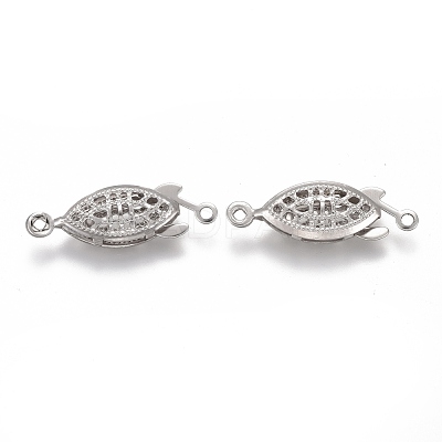 Tarnish Resistant 304 Stainless Steel Box Clasps STAS-P249-01P-1