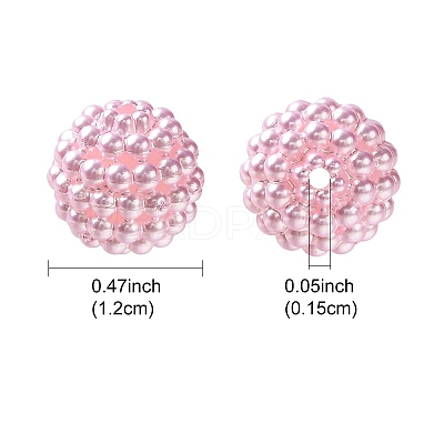 Imitation Pearl Acrylic Beads OACR-FS0001-45H-1